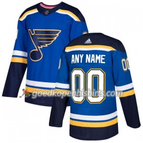 St. Louis Blues Custom Adidas 2017-2018 Blauw Authentic Shirt - Mannen